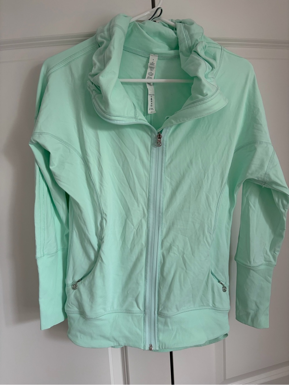 lululemon athletica Light Mint Zip-Up Hoodie Jacket